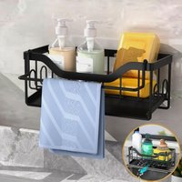 Schwammhalter für die Küchenspüle, an der Wand montierter Küchenspülen-Organizer mit Abtropfschale, Aufbewahrung für die Küchenspüle mit Schwammhalter für die Küchenspüle, an der Wand montierter Küchenspülen-Organizer mit Abtropfschale, Aufbewahrung für die Küchenspüle mit von LABLANC