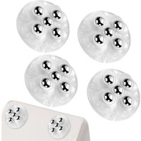 Selbstklebende Rollen, 4er-Set – 100 kg Tragkraft, 360° drehbare Rollen für Möbel und Schränke, transparent Selbstklebende Rollen, 4er-Set – 100 kg Tragkraft, 360° drehbare Rollen für Möbel und Schränke, transparent von LABLANC