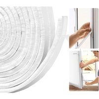 Selbstklebender Türdichtungsstreifen für Fenster und Schiebetüren, 5 m (L) x 9 mm (B) x 9 mm (T) – Weiß von LABLANC
