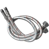 Set mit 2 G3/8 x M10 Verbindungsschläuchen – 3/8" flexibler Schlauch – Edelstahl – Verlängerung für Mischbatterie von LABLANC