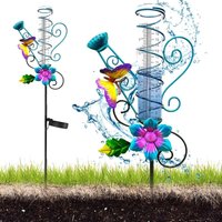 Lablanc - Solar-Regenmesser für den Garten mit led und Erdspieß – frostbeständiges Glas, genaue Niederschlagsmessung für Rasen, Terrasse, Feld, Lablanc - Solar-Regenmesser für den Garten mit led und Erdspieß – frostbeständiges Glas, genaue Niederschlagsmessung für Rasen, Terrasse, Feld, von LABLANC