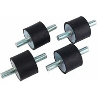 Lablanc - Stück M10 40 x 30 Anti-Vibrations-Gummisolator, Doppelgewinde, Anti-Vibrations-Halterungen mit Schrauben von LABLANC