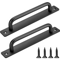 Stück Scheunentürgriffe in Schwarz, Innen-/Außentürgriffe mit Schrauben, für Küche, Möbel, Schränke, Kommoden, Türen von LABLANC