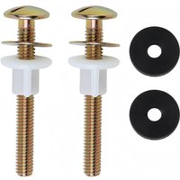 Stück Toilettensitzschrauben, universelle Toilettendeckel-Befestigungsschrauben, klappbare Toilettensitzbefestigungen Stück Toilettensitzschrauben, universelle Toilettendeckel-Befestigungsschrauben, klappbare Toilettensitzbefestigungen von LABLANC