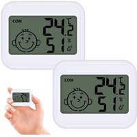 Stück digitales Hygrometer für den Innenbereich, Mini-Hygrometer, digitales Mini-LCD-Thermometer, Hygrometer von LABLANC