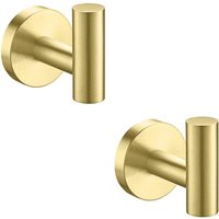Stück selbstklebende Wandhaken für Badezimmerhandtücher, SUS304 Edelstahl-Küchenhandtuchhalter ohne Bohren, selbstklebende Türhaken, Gold von LABLANC