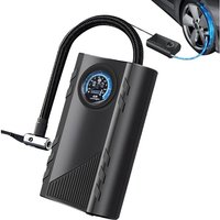 Tragbare elektrische Pumpe, kompakter Autoreifenfüller, Autoreifendruckpumpe, elektrische Autoreifenluftpumpe, kompakte Reifenpumpe mit Druckmesser von LABLANC
