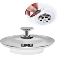 Lablanc - Universal-Badewannenstöpsel, Küchenspülenstöpsel für 42–44 mm, Badewannen-Ablaufstöpsel aus Edelstahl, leicht zu greifender von LABLANC
