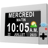 Lablanc - Verbesserte Digitaluhr mit 19 Weckern, automatische Sommerzeit, geräuschlose Wanduhr mit 20 personalisierten Schlummerfunktionen für von LABLANC