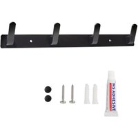 Wandgarderobe, Wandgarderobenhaken mit 4 Haken für Eingangsbereich, Badezimmer, Küche, zwei Installationsmethoden - Lablanc von LABLANC