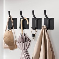Wandhaken zum Kleben, 4 Stück Wandgarderobe ohne Bohren, Badezimmer Handtuchhalter, Badezimmerhaken, Wandklebehaken, geeignet für Küche, Wohnzimmer Wandhaken zum Kleben, 4 Stück Wandgarderobe ohne Bohren, Badezimmer Handtuchhalter, Badezimmerhaken, Wandklebehaken, geeignet für Küche, Wohnzimmer von LABLANC