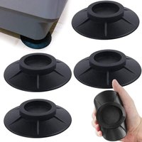 Waschmaschinen-Pads, 4 Stück, Antivibrationsmatte, Gummi-Antivibrations-Stoßdämpfer-Pads, Antivibrationsmatte für Wäschetrockner, Schwarz Waschmaschinen-Pads, 4 Stück, Antivibrationsmatte, Gummi-Antivibrations-Stoßdämpfer-Pads, Antivibrationsmatte für Wäschetrockner, Schwarz von LABLANC