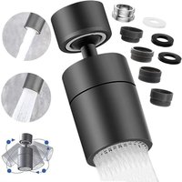 Wasserhahn-Luftsprudler, 360° drehbare Küchen-Wasserhahn-Düse, 2 Luftsprudler-Modi, wassersparender Wasserhahn, für Wasserhahn für Küchenspülen, von LABLANC
