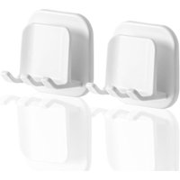 Zahnbürstenhalter, 2er-Set Wandhalterungen, Halterung für elektrische Zahnbürsten, wasserdichte Aufbewahrung für Zahnbürsten, zum Aufhängen in Bad Zahnbürstenhalter, 2er-Set Wandhalterungen, Halterung für elektrische Zahnbürsten, wasserdichte Aufbewahrung für Zahnbürsten, zum Aufhängen in Bad von LABLANC