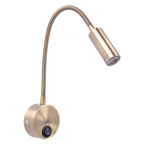 LABRIMP LED Wandlampe Gold Nachttischlampe Flexibler Schwanenhals 360° Drehbar Augenschutz Dimmbar Touch Schalter 1 Stück für Schlafzimmer Arbeitszimmer Studenten Wohnheim LABRIMP LED Wandlampe Gold Nachttischlampe Flexibler Schwanenhals 360° Drehbar Augenschutz Dimmbar Touch Schalter 1 Stück für Schlafzimmer Arbeitszimmer Studenten Wohnheim von LABRIMP