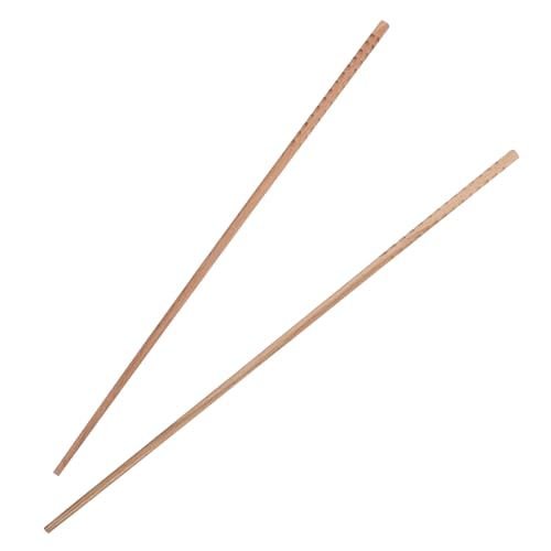 LABRIMP 1 Paar Lange Wiederverwendbare Holz Essstäbchen für Hot Pot und Frittieren Natürliche Buchenholz Stäbchen für Nudelgerichte Sicheres und Vielseitige Nutzung der Küche von LABRIMP