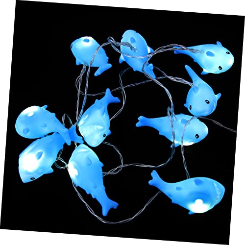 LABRIMP 1 Saite LED Haie Lichterkette für Innenräume Lange Dekorative Lichterkette mit Hai Elementen für Kinderzimmer Geburtstagsfeiern und Festliche Anlässe Batteriebetrieben nicht LABRIMP 1 Saite LED Haie Lichterkette für Innenräume Lange Dekorative Lichterkette mit Hai Elementen für Kinderzimmer Geburtstagsfeiern und Festliche Anlässe Batteriebetrieben nicht von LABRIMP