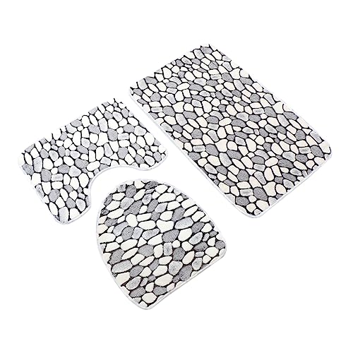 LABRIMP 1 Satz Badezimmerteppich Set Teiliges Fleece Matten Set rutschfest Saugfähig für Bad Elegant und Pflegeleicht LABRIMP 1 Satz Badezimmerteppich Set Teiliges Fleece Matten Set rutschfest Saugfähig für Bad Elegant und Pflegeleicht von LABRIMP