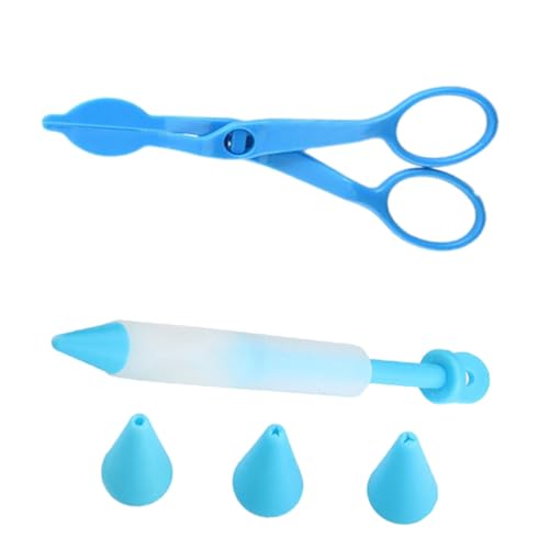 LABRIMP 1 Satz Cake Piping Set Multifunktionale Schere für Sahneübertragungen Ergonomisches Design zum Dekorieren von Torten Cupcakes und Keksen für Küche und Bäckerei Wiederverwendbar von LABRIMP