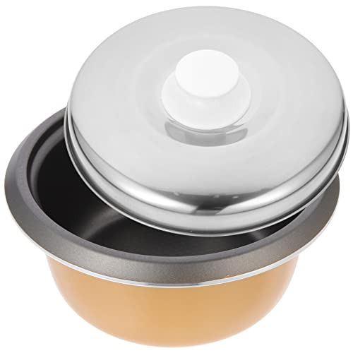 LABRIMP 1 Satz Ersatz Innerpot für Reiskocher Universeller Antihaft Topf mit Deckel Multifunktional für Reis Suppe und Kuchen Tragbar Bedienen von LABRIMP
