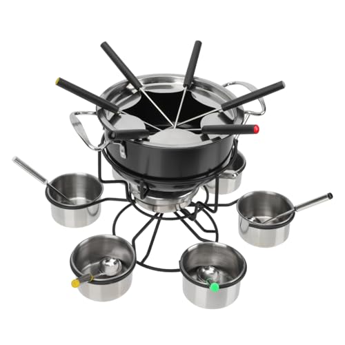 LABRIMP 1 Satz Fondue Schokoladen und Käseheizungstopf mit Antihaftbeschichtung für Fondue Abende Partys und Gemütliche Nachmittage Einfach zu Reinigen und Vielseitig Einsetzbar LABRIMP 1 Satz Fondue Schokoladen und Käseheizungstopf mit Antihaftbeschichtung für Fondue Abende Partys und Gemütliche Nachmittage Einfach zu Reinigen und Vielseitig Einsetzbar von LABRIMP