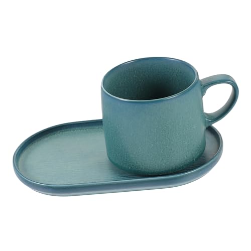 LABRIMP 1 Satz Frühstückstasse Keramik Kaffeetasse mit Untertasse für Zuhause und Büro Hitzebeständig und Einzigartiges Design LABRIMP 1 Satz Frühstückstasse Keramik Kaffeetasse mit Untertasse für Zuhause und Büro Hitzebeständig und Einzigartiges Design von LABRIMP