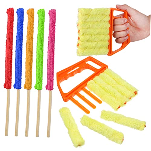 LABRIMP 1 Satz Mikrofaser Reinigungssticks mit Handheld Blindreiniger Effektive Staubentfernung für Fenster Jalousien und Schwer Zugängliche Stellen LABRIMP 1 Satz Mikrofaser Reinigungssticks mit Handheld Blindreiniger Effektive Staubentfernung für Fenster Jalousien und Schwer Zugängliche Stellen von LABRIMP