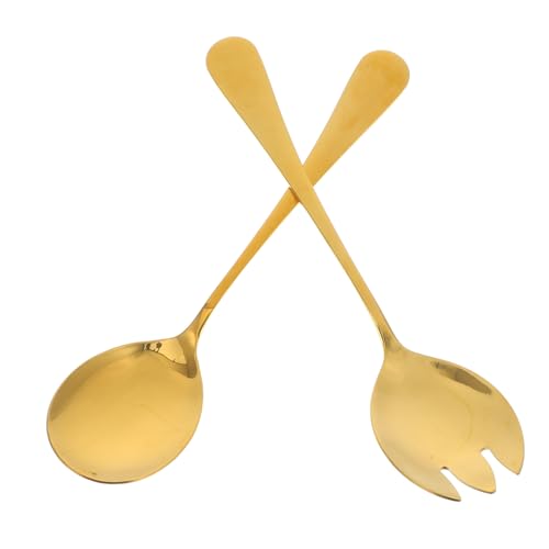 LABRIMP 1 Satz Salatbesteck Set aus Ergonomische Salatlöffel und für Elegantes Servieren Teiliges Set Gold für Familienfeiern und Restaurants LABRIMP 1 Satz Salatbesteck Set aus Ergonomische Salatlöffel und für Elegantes Servieren Teiliges Set Gold für Familienfeiern und Restaurants von LABRIMP