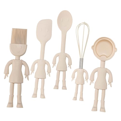 LABRIMP 1 Satz Silikon Eierquirl mit Cartoon Design Teiliges Backzubehör für Einfache Zubereitung von Eiern und Teig Ergonomisch und Leicht zu Reinigen für Zuhause und Bäckereien von LABRIMP