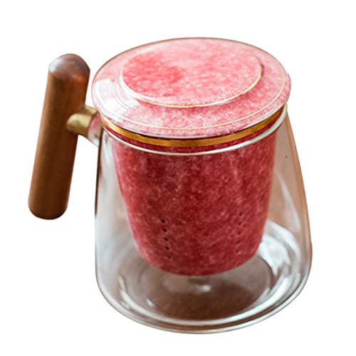 LABRIMP 1 Satz Teetasse mit Holzgriff Teebecher für Bürogetränke Filter für Wasser Milch und Tee Gemütlicher Genuss von LABRIMP