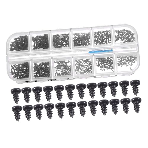 LABRIMP 1 Schachtel Selbstschneidende Schrauben Set aus Kohlenstoffstahl Teiliges Sortiment mit Verschiedenen für DIY Projekte Praktische Aufbewahrungsbox für Einfachen Transport und LABRIMP 1 Schachtel Selbstschneidende Schrauben Set aus Kohlenstoffstahl Teiliges Sortiment mit Verschiedenen für DIY Projekte Praktische Aufbewahrungsbox für Einfachen Transport und von LABRIMP