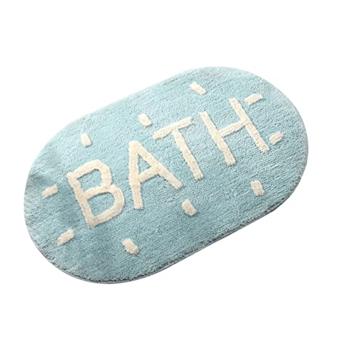 LABRIMP 1 Stück Antirutsch Badeteppich Blau Waschbarer Fußmatte für Eingang Badezimmer Schlafzimmer Saugfähige und Sichere Bodenschoner für Verschiedene Räume LABRIMP 1 Stück Antirutsch Badeteppich Blau Waschbarer Fußmatte für Eingang Badezimmer Schlafzimmer Saugfähige und Sichere Bodenschoner für Verschiedene Räume von LABRIMP