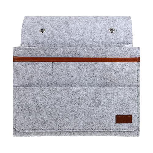 LABRIMP 1 Stück Felt Aufbewahrungstasche für Nachttisch Hängende Tasche mit Großer Kapazität für Laptop Fernbedienungen und Minimalistisches Design für Bett und Sofa Hellgrau LABRIMP 1 Stück Felt Aufbewahrungstasche für Nachttisch Hängende Tasche mit Großer Kapazität für Laptop Fernbedienungen und Minimalistisches Design für Bett und Sofa Hellgrau von LABRIMP