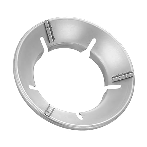 LABRIMP 1 Stück Gasherd-Windschutzscheiben-Abdeckung für Herd Kochfeld Gasbrennerkappe Energiesparhaube silberfarben Brandschutz-Windschutzscheibe zufälliger Stil von LABRIMP