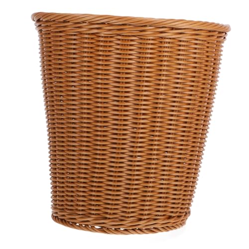 LABRIMP 1 Stück Gewebter Abfallkorb im Imitierten Rattan Stil Multifunktionaler Mülleimer für Zuhause als Papierkorb oder Aufbewahrungskorb LABRIMP 1 Stück Gewebter Abfallkorb im Imitierten Rattan Stil Multifunktionaler Mülleimer für Zuhause als Papierkorb oder Aufbewahrungskorb von LABRIMP