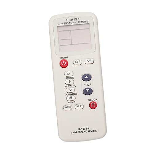 LABRIMP 1 Stück Klimaanlagenfernbedienung K mit Großem LCD Display Ergonomischem Design Kompatibel für Zuhause und Büro aus Material und Robust von LABRIMP