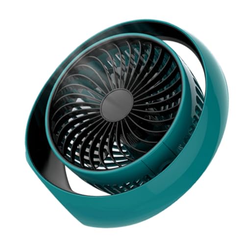 LABRIMP 1 Stück Mini USB Tischventilator Tragbarer Leiser Sommerventilator für Draußen und Drinnen für Büro und Reisen Starke Windgeschwindigkeiten Grünes Design von LABRIMP