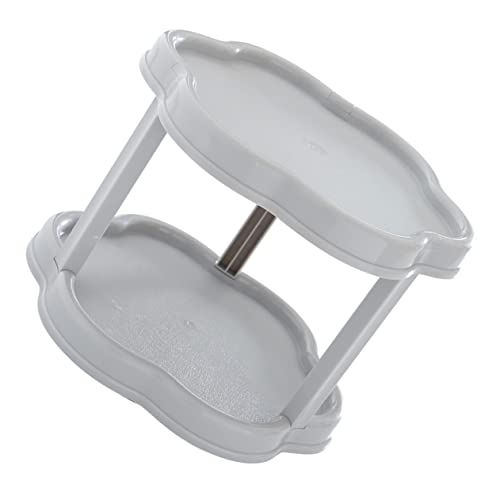 LABRIMP 1 Stück Multifunktionales Doppelschicht Regal für Bad Platzsparendes Aufbewahrungsregal mit Modernem Design von LABRIMP