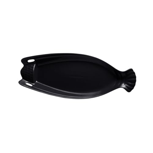 LABRIMP 1 Stück Obstteller aus Keramik rustikal Platte Form Fisch brutzelnd geschirr Servierteller aus Porzellan Dinner -Serviergericht Dessert -Serviergericht Restaurantgericht Schwarz LABRIMP 1 Stück Obstteller aus Keramik rustikal Platte Form Fisch brutzelnd geschirr Servierteller aus Porzellan Dinner -Serviergericht Dessert -Serviergericht Restaurantgericht Schwarz von LABRIMP