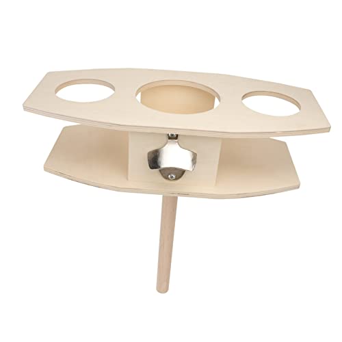 LABRIMP 1 Stück Outdoor Weinfass Halterung Kreatives Bierregal für Garten Einsteckbar und Umsetzbar Robustes Holz für Lange Haltbarkeit Getränke bei Partys und Veranstaltungen von LABRIMP