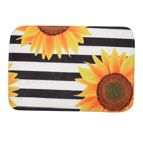 LABRIMP 1 Stück Sonnenblumen rutschfeste Badezimmermatte Dekorative Küchenmatte mit Weiß Streifen Waschbar Wasserabsorbierend Für Bad LABRIMP 1 Stück Sonnenblumen rutschfeste Badezimmermatte Dekorative Küchenmatte mit Weiß Streifen Waschbar Wasserabsorbierend Für Bad von LABRIMP