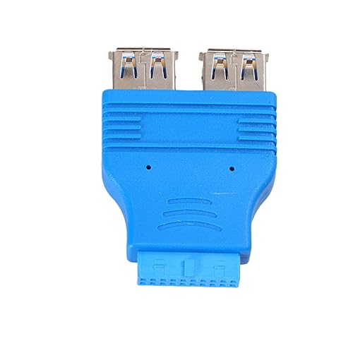 LABRIMP 1 Stück USB Adapter Dual USB Female für Pin Motherboard Blaue Farbe Hochgeschwindigkeits Datenübertragung Kompatibel mit für Mainboard LABRIMP 1 Stück USB Adapter Dual USB Female für Pin Motherboard Blaue Farbe Hochgeschwindigkeits Datenübertragung Kompatibel mit für Mainboard von LABRIMP