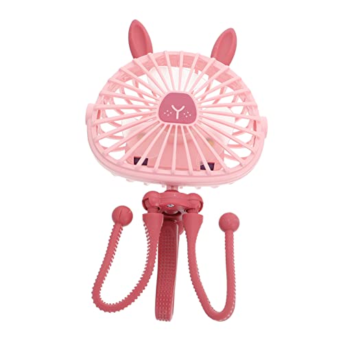 LABRIMP 1 Stück USB Stroller Fan mit Verstellbarem Halter Leise Geschwindigkeits Tragbarer Handventilator für Babywagen Reisen Büro und Zuhause für Ruhige Umgebungen und Komfortables von LABRIMP