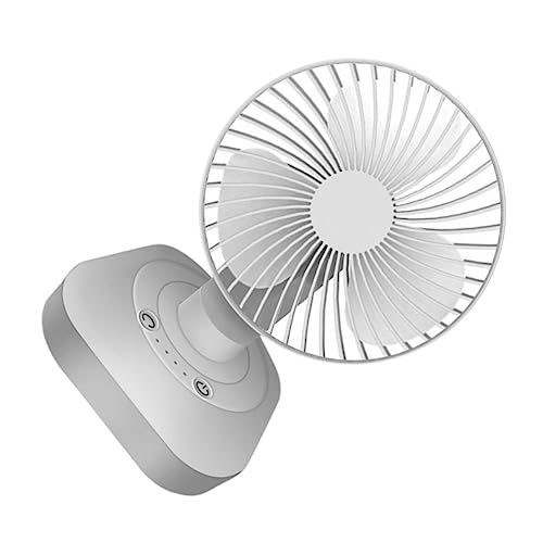 LABRIMP 1 Stück USB Tischventilator mit Oszillierendem Kopf Praktischer Leiser und Wiederaufladbarer Desktop Lüfter für Home Office und Reisen Weiß LABRIMP 1 Stück USB Tischventilator mit Oszillierendem Kopf Praktischer Leiser und Wiederaufladbarer Desktop Lüfter für Home Office und Reisen Weiß von LABRIMP