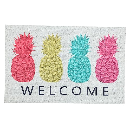 LABRIMP 1 Stück rutschfeste Badmatte mit Buntem Ananas Langlebige und Saugfähige Oberfläche für Badezimmer Schlafzimmer und Eingänge LABRIMP 1 Stück rutschfeste Badmatte mit Buntem Ananas Langlebige und Saugfähige Oberfläche für Badezimmer Schlafzimmer und Eingänge von LABRIMP