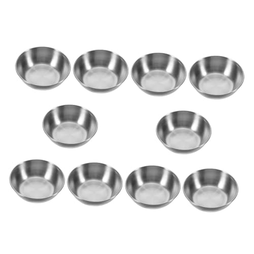 LABRIMP 10 Gewürzbehälter: Mini-soßenschalen Aus Edelstahl – Runde Gewürzschalen Aus Metall Für Dip-soßen Und Gewürze LABRIMP 10 Gewürzbehälter: Mini-soßenschalen Aus Edelstahl – Runde Gewürzschalen Aus Metall Für Dip-soßen Und Gewürze von LABRIMP