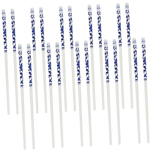 LABRIMP 10 Paare Traditionelle Blaue und Weiße Porzellanstäbchen Lange Wiederverwendbare Essstäbchen im Chinesischen Stil für Zuhause und Restaurants für Sushi Abende und Asiatische LABRIMP 10 Paare Traditionelle Blaue und Weiße Porzellanstäbchen Lange Wiederverwendbare Essstäbchen im Chinesischen Stil für Zuhause und Restaurants für Sushi Abende und Asiatische von LABRIMP