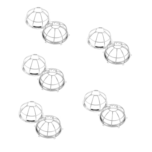 LABRIMP 10 Stck. Feuersprinkler Schutzabdeckung aus Eisen Transparente Schutzkappe für Brandmelder Einfache Montage Ungehinderte Sensorfunktion Kompatibel mit Standard Sprinklerköpfen von LABRIMP