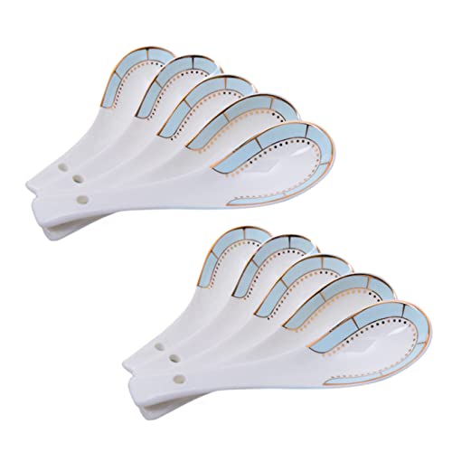 LABRIMP 10 Stück Keramik Suppenlöffel Multi Löffel Kleine Reislöffel aus Weißem Porzellan Ergonomischer Griff Leicht zu Reinigen für Küche und Dining LABRIMP 10 Stück Keramik Suppenlöffel Multi Löffel Kleine Reislöffel aus Weißem Porzellan Ergonomischer Griff Leicht zu Reinigen für Küche und Dining von LABRIMP
