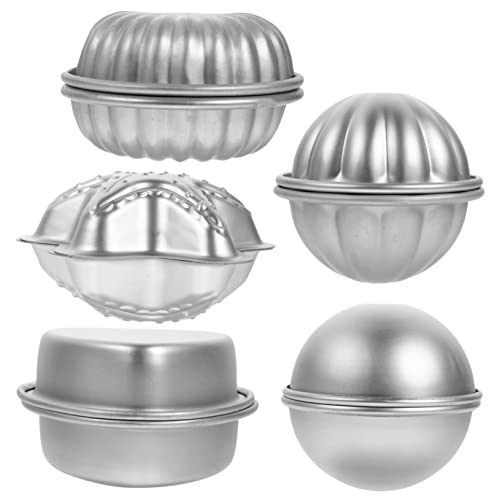 LABRIMP 10 Stück Kugelformen Meer Zur Seifenherstellung Ovale Schaumbadform Badeformen Damen Dusche Dampfgarer Badekugel Salzherstellung Spa Party Schokoladenform von LABRIMP